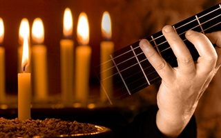 Gitarr-och-ljus